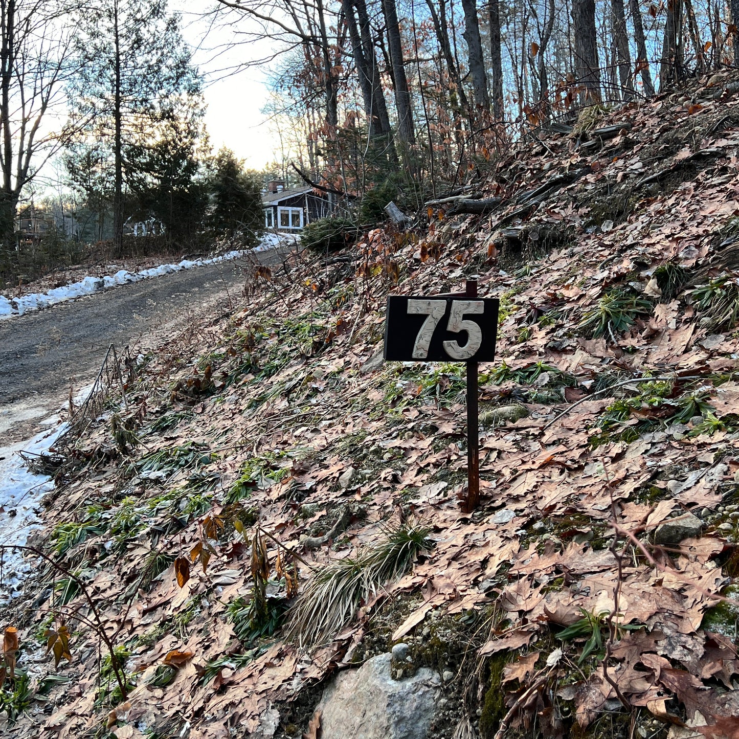 House Numbers, Birch Bark, Stoneware