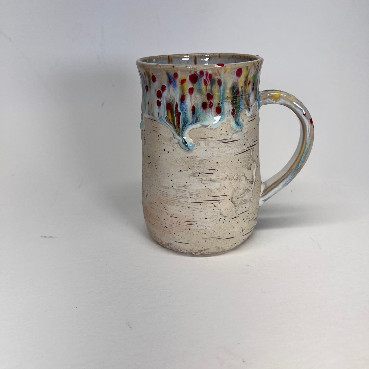 Birch Bark Stoneware Mug, 18 oz