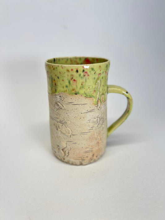 Birch Bark Stoneware Mug, 17 oz