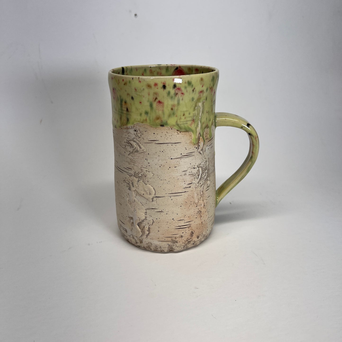 Birch Bark Stoneware Mug, 17 oz