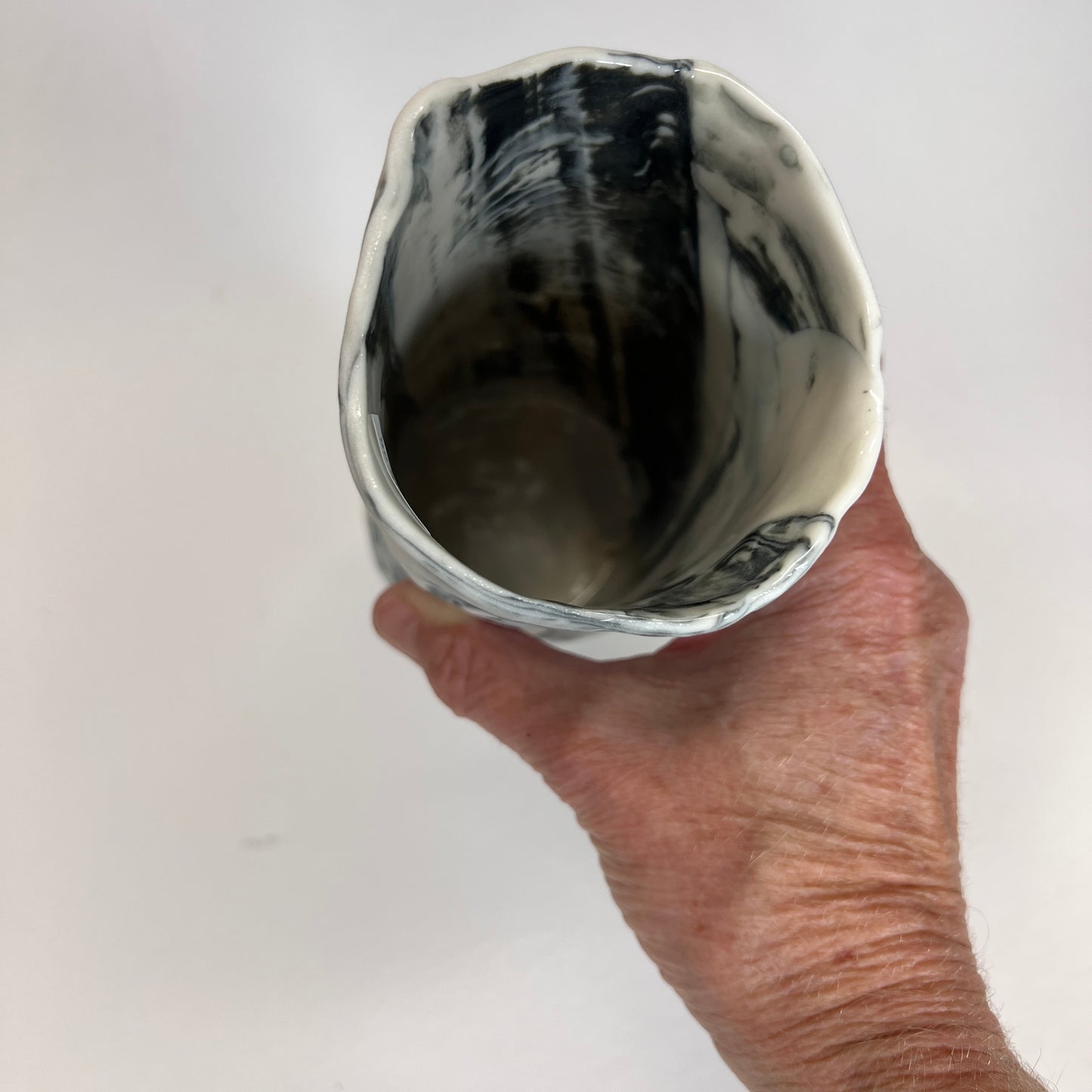 Marbled Porcelain Vase