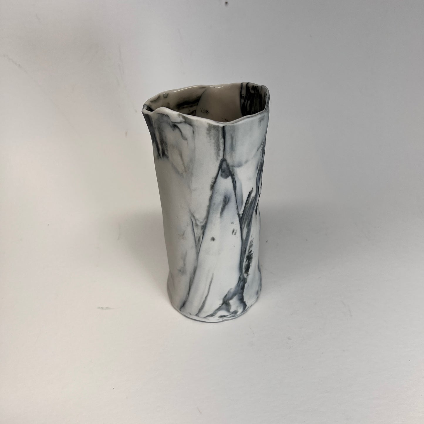 Marbled Porcelain Vase