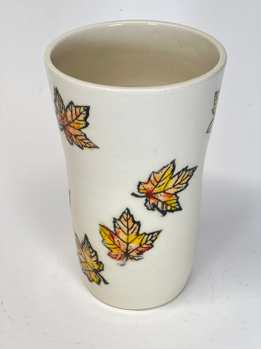 14 oz Maple Leaf Porcelain Tumbler