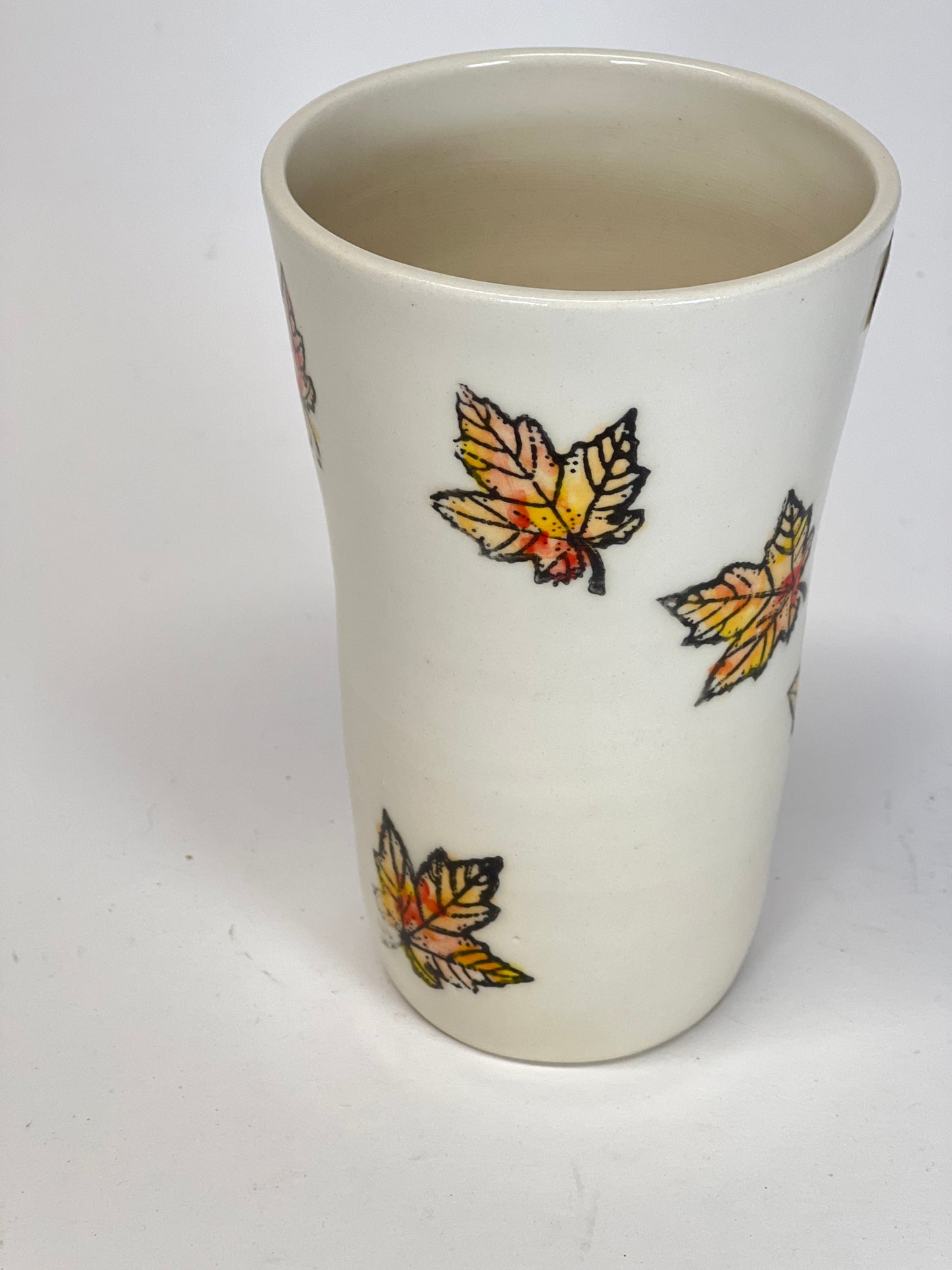 14 oz Maple Leaf Porcelain Tumbler