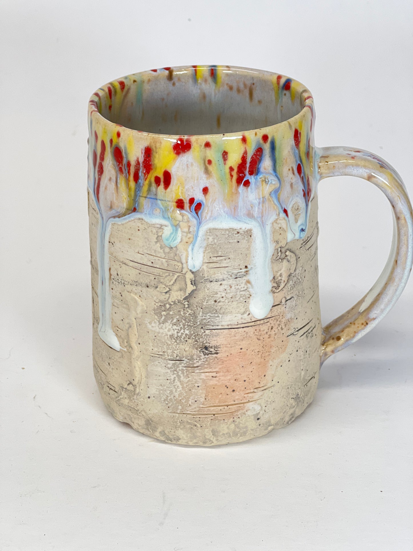 14 oz Birch Bark Rainbow Mug