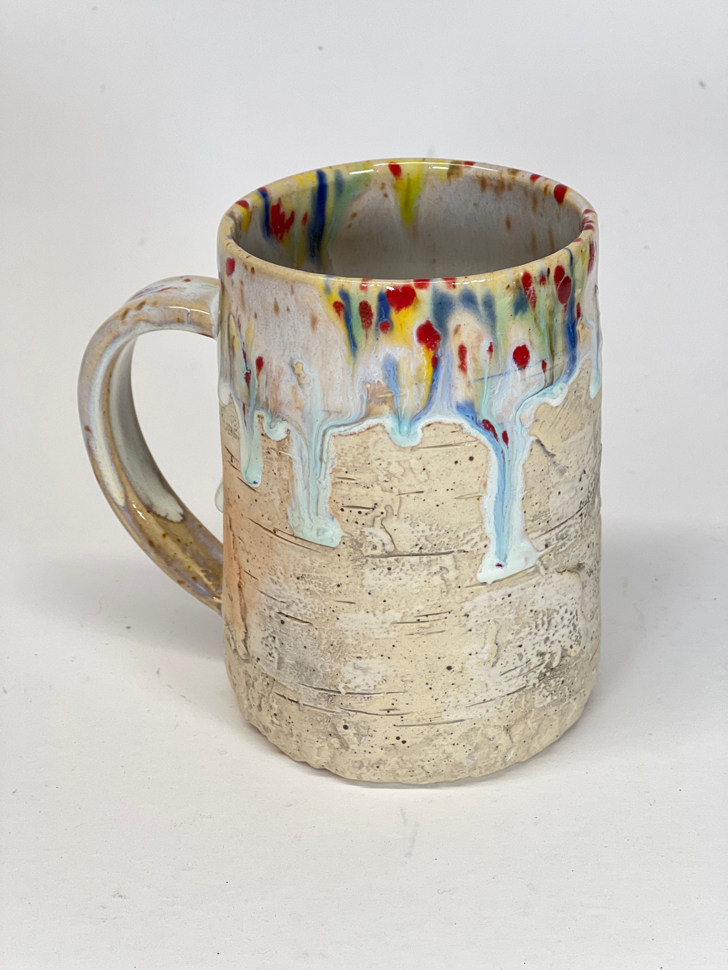 14 oz Birch Bark Rainbow Mug