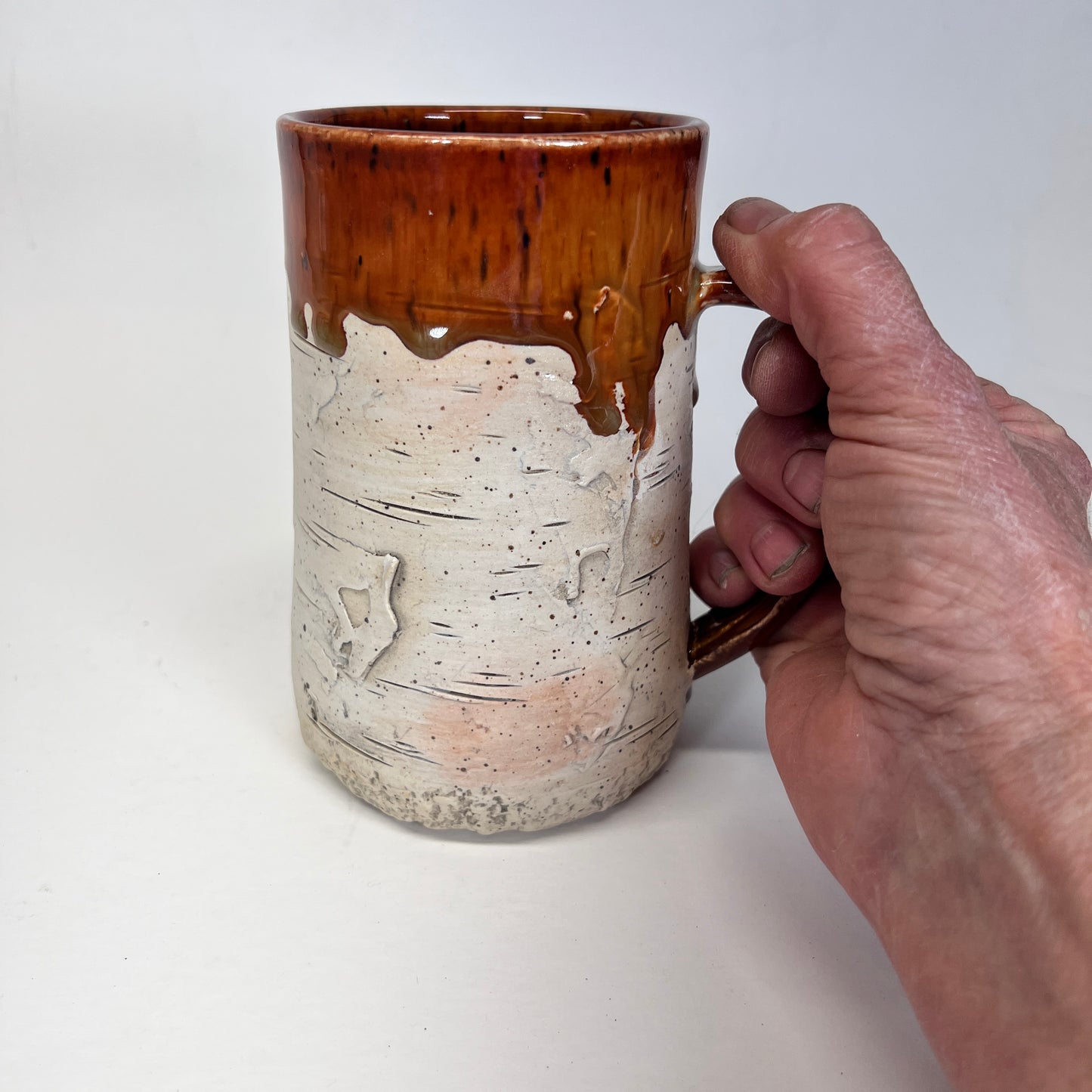 24 oz Birch Bark Stoneware Mug