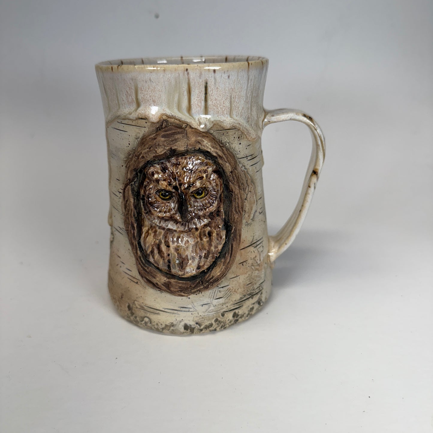 22 oz Owl Birchbark Mug