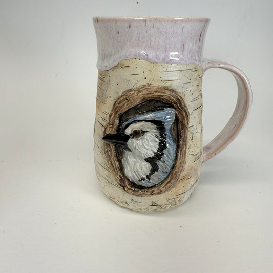 22 oz Bluejay Birchbark Stoneware Mug