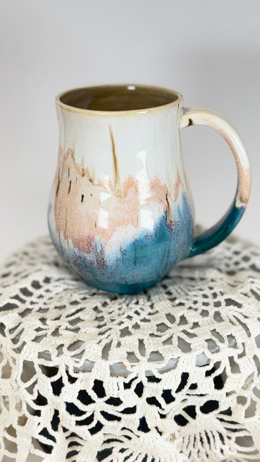 14 oz Pretty Porcelain Mug